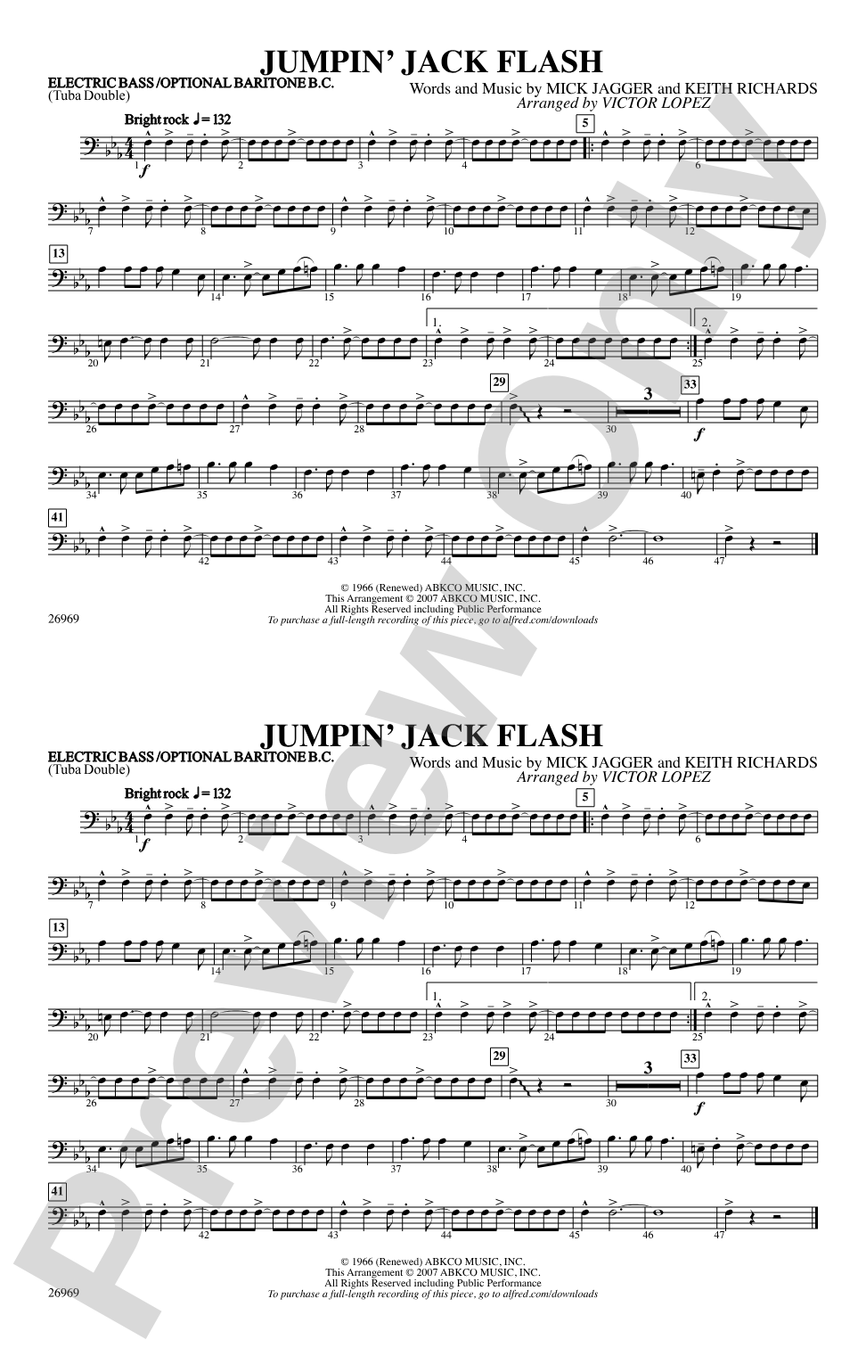 Jumpin' Jack Flash: Electric Bass