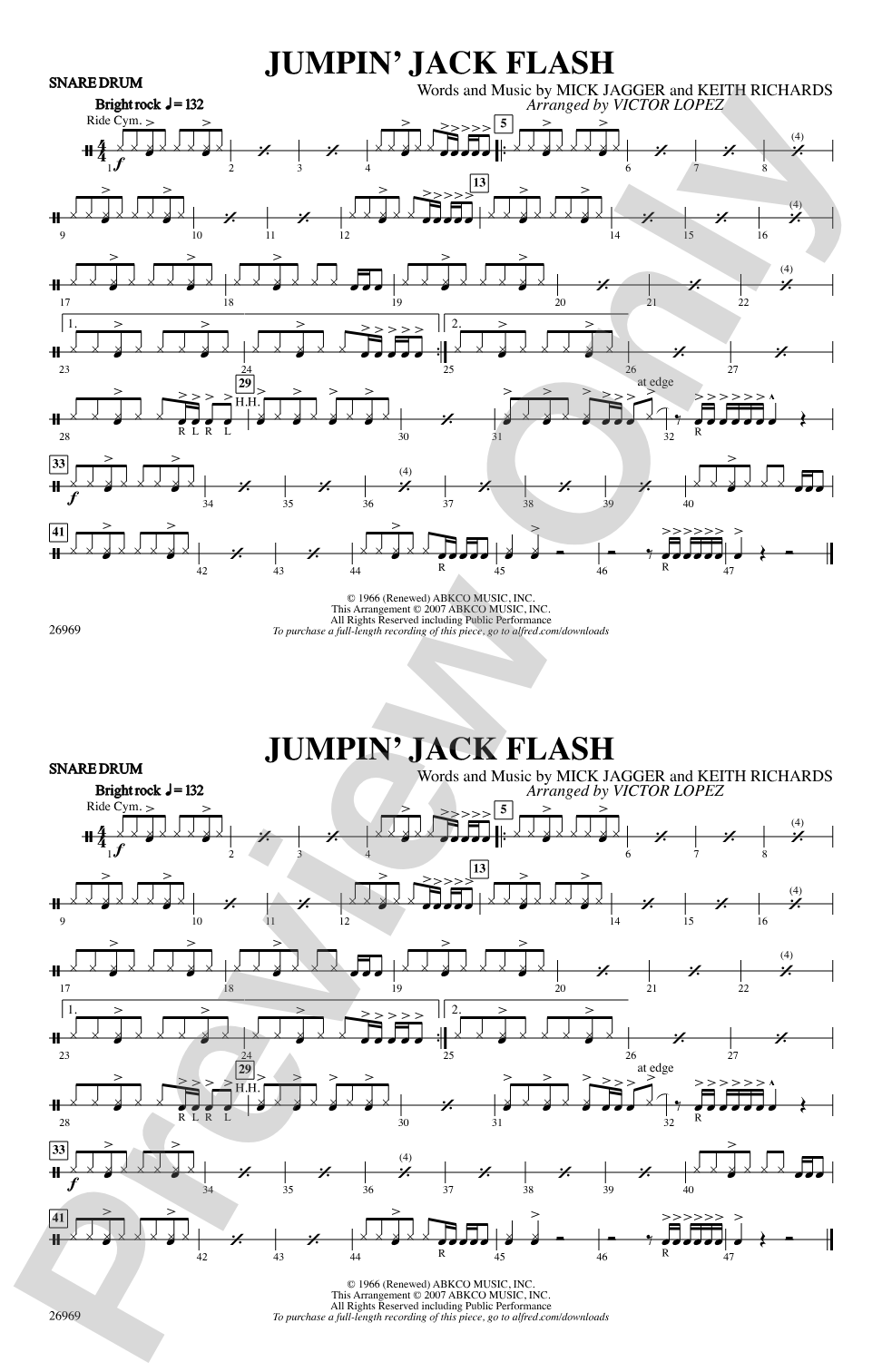 Jumpin' Jack Flash: Snare Drum