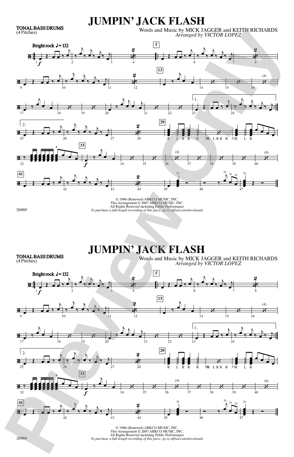 Jumpin' Jack Flash: Tonal Bass Drum