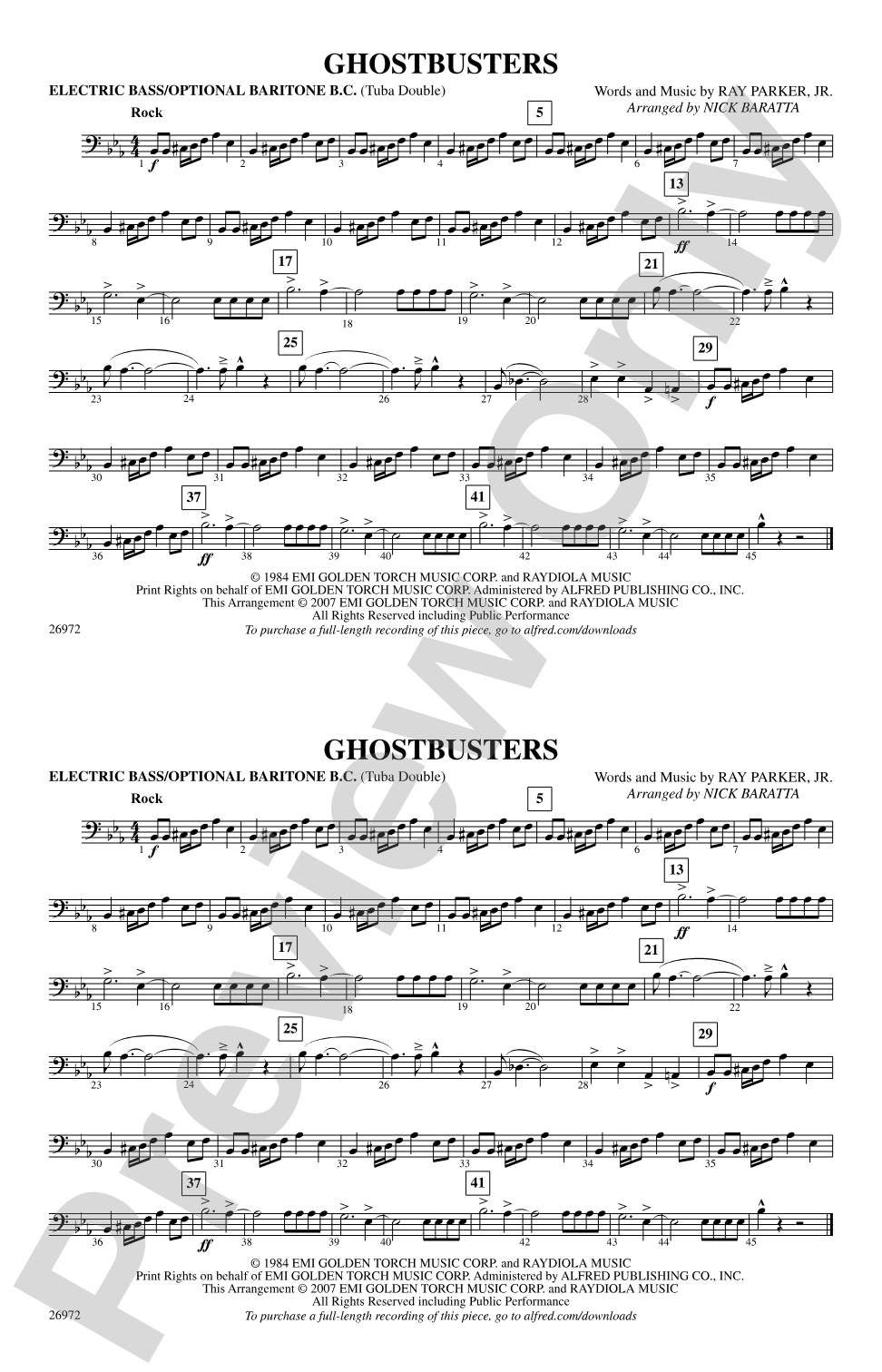 Ghostbusters: Electric Bass