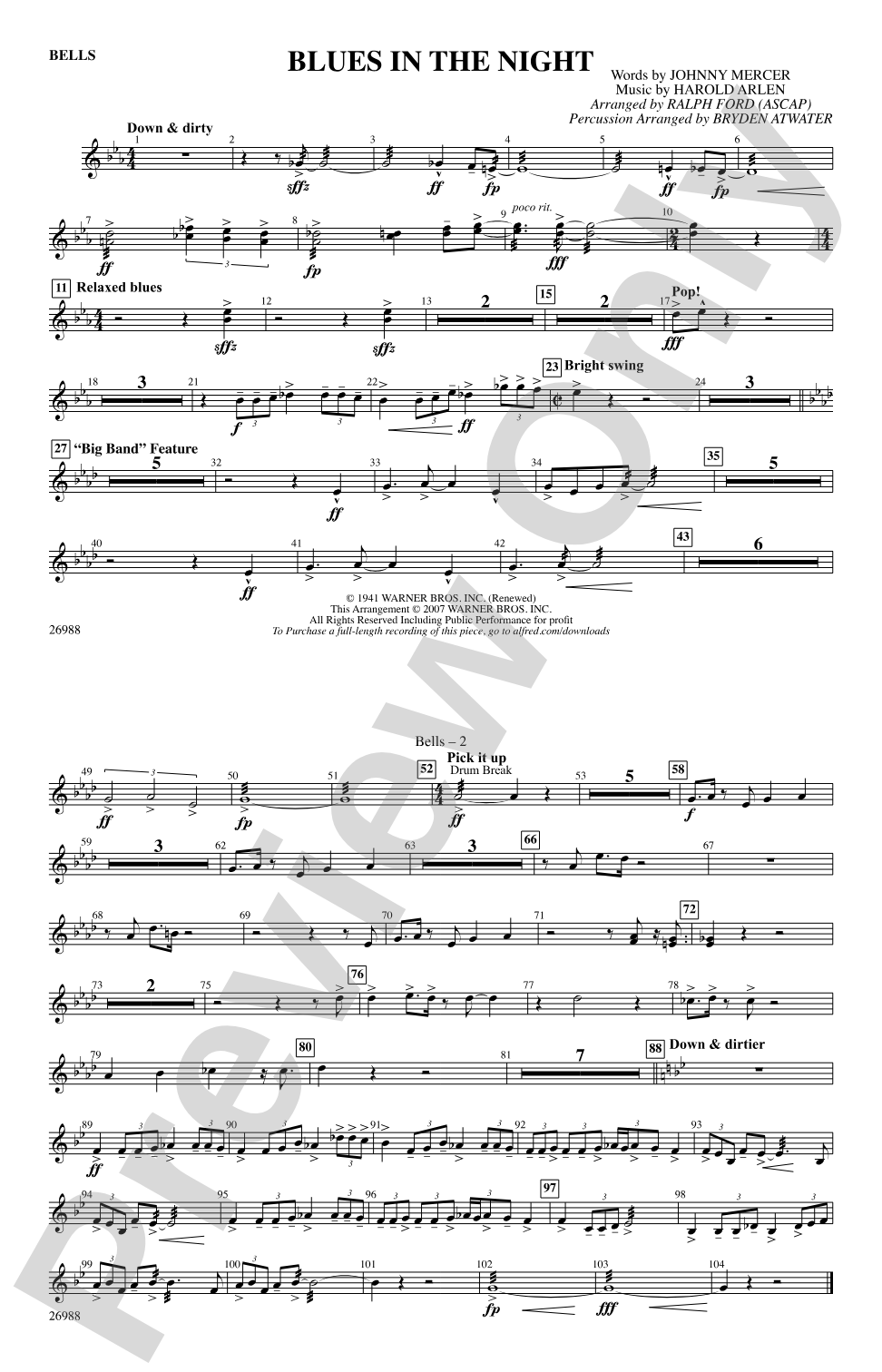 Blues in the Night: Bells