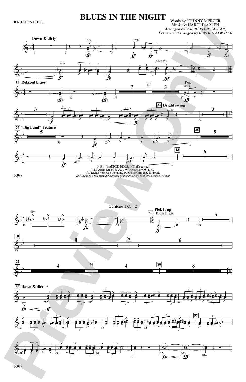Blues in the Night: Baritone T.C.
