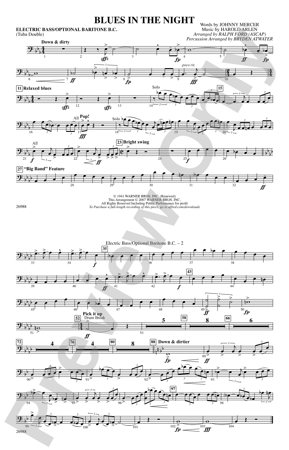 Blues in the Night: Electric Bass