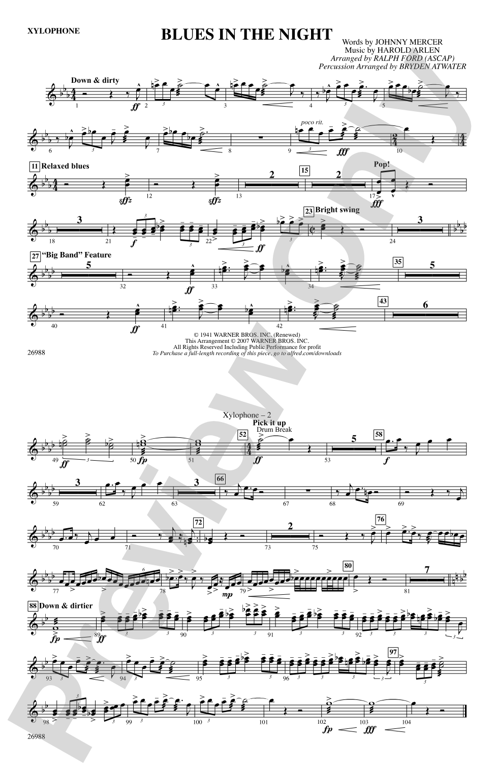 Blues in the Night: Xylophone
