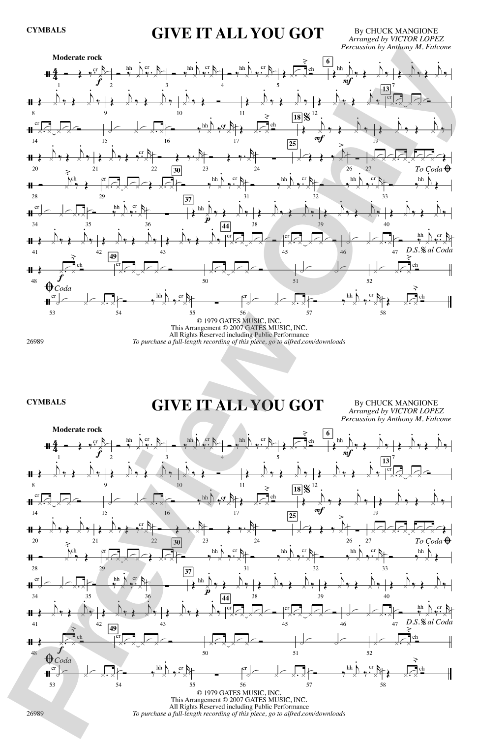 Give It All You Got: Cymbals