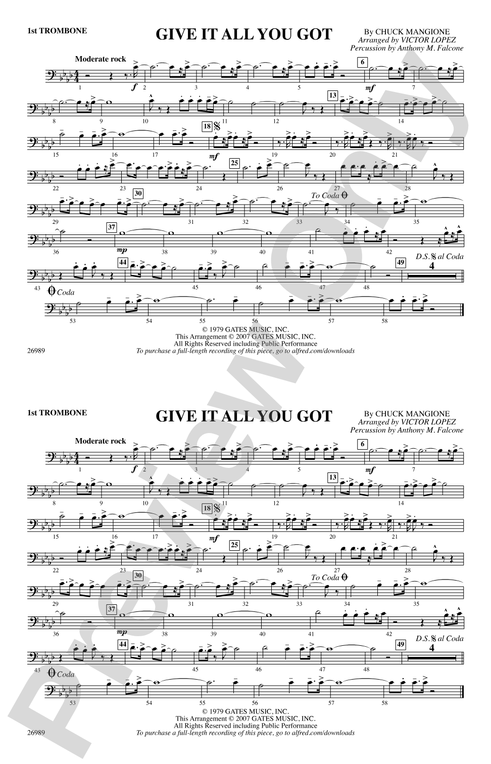 Give It All You Got: 1st Trombone