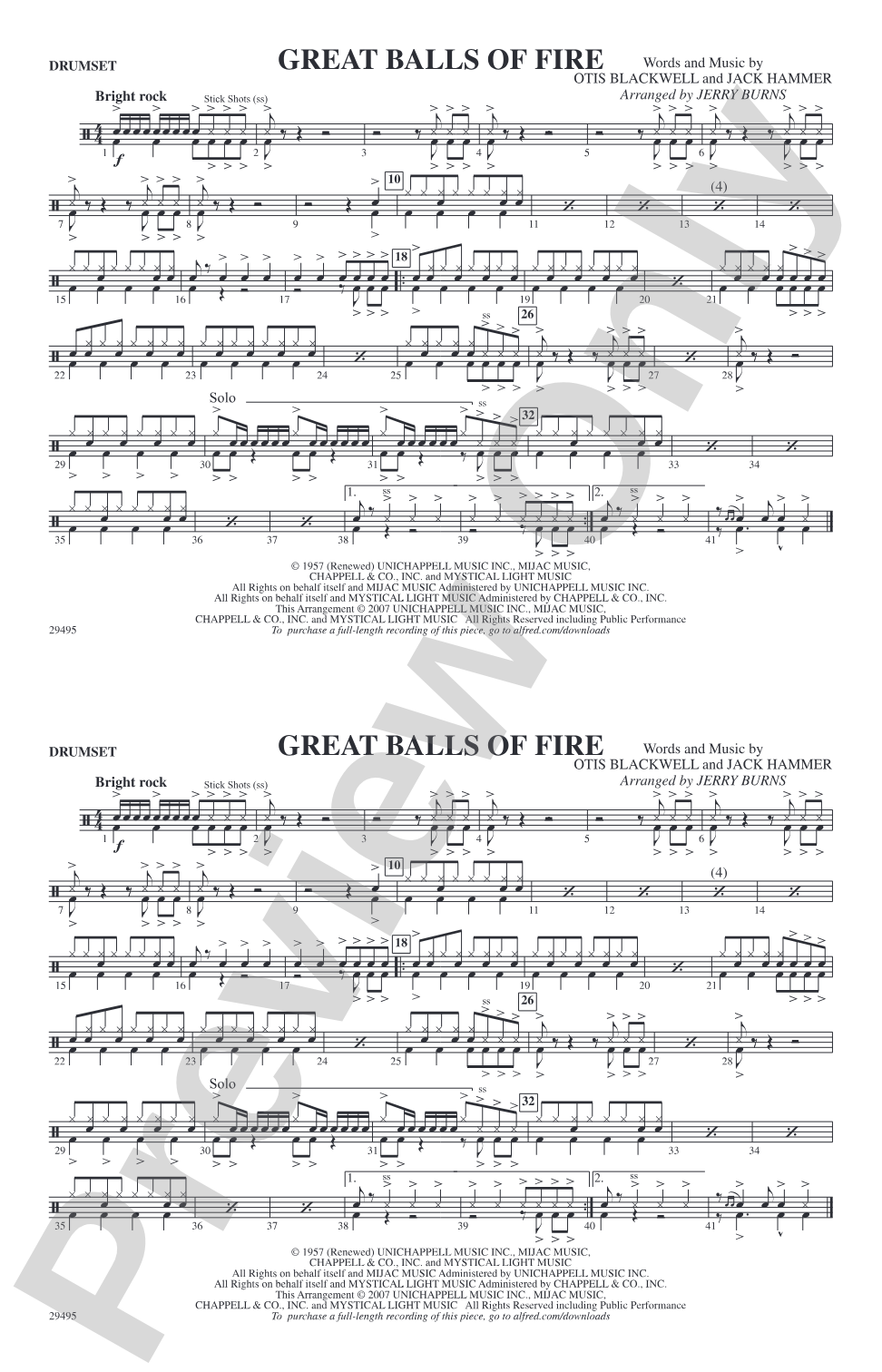 Great Balls of Fire: Drumset