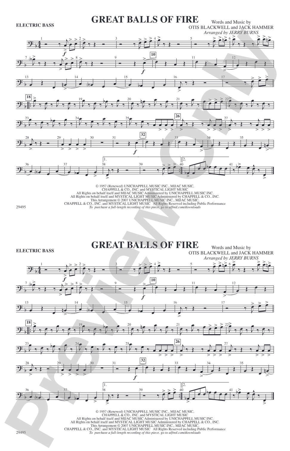 Great Balls of Fire: Electric Bass