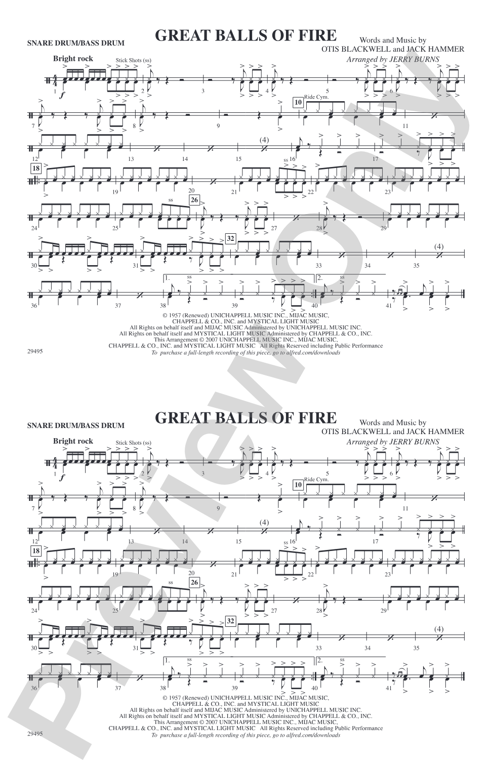 Great Balls of Fire: Snare Drum/Bass Drum