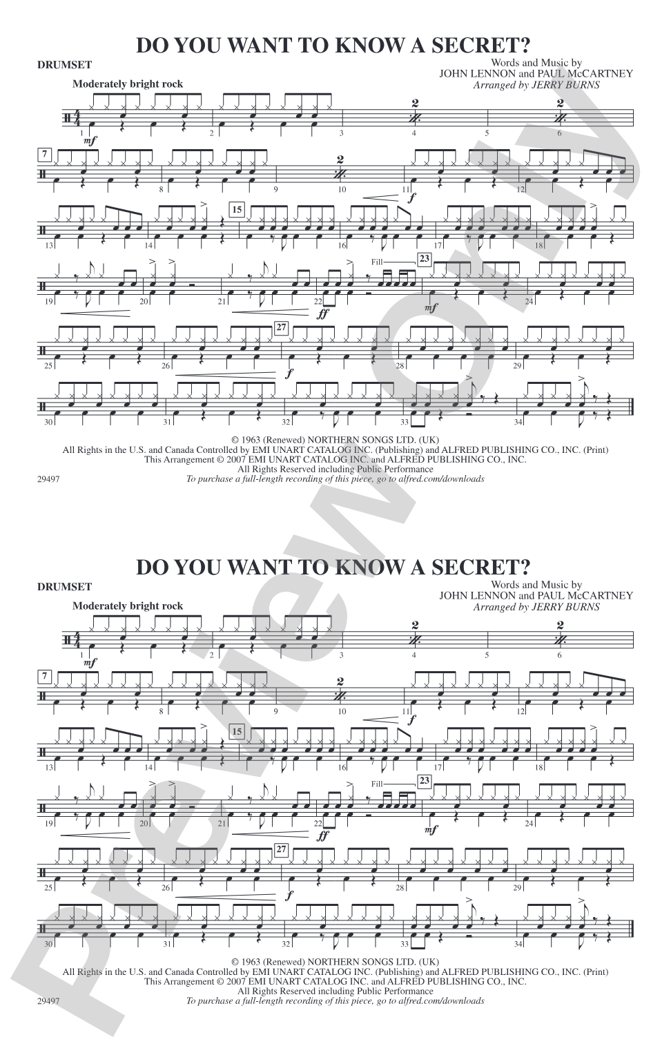 Do You Want to Know a Secret?: Drumset