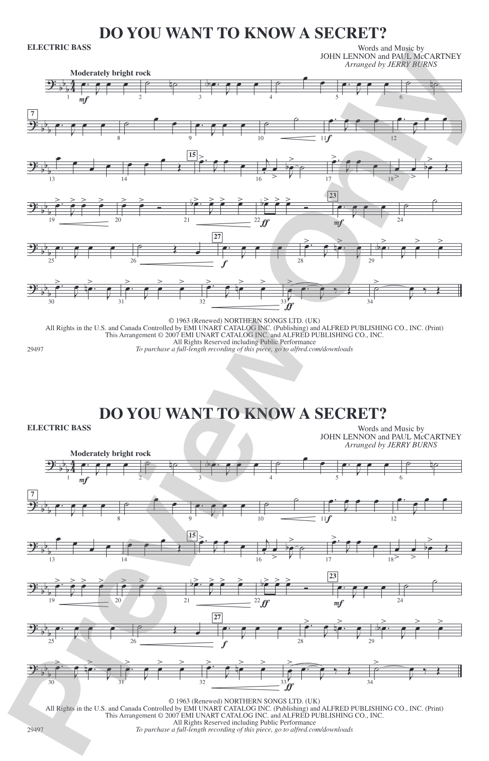Do You Want to Know a Secret?: Electric Bass