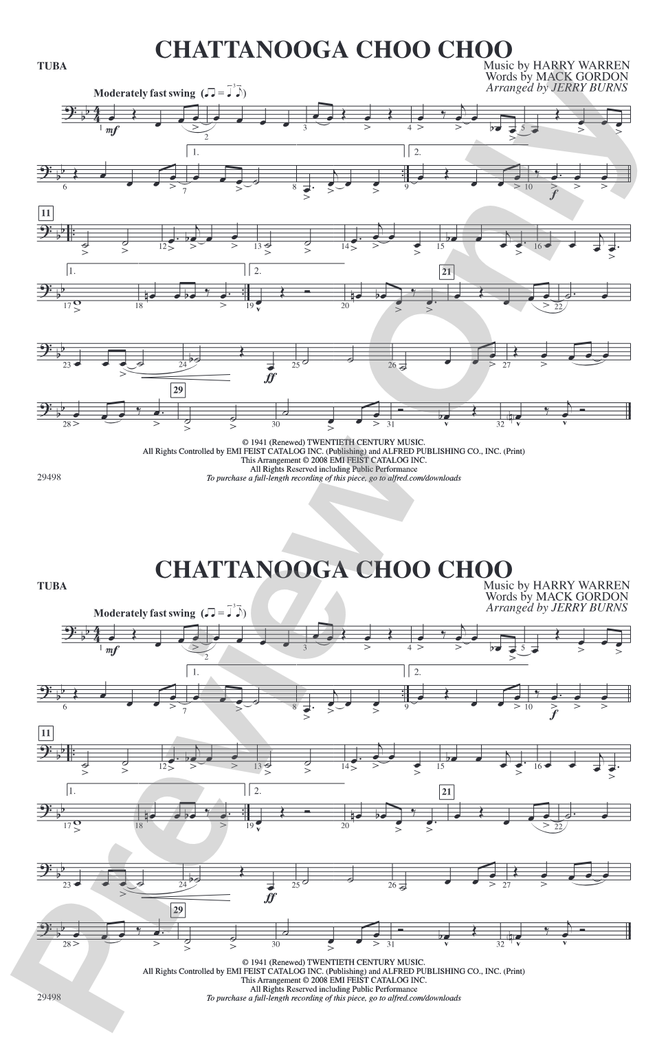 Chattanooga Choo Choo: Tuba