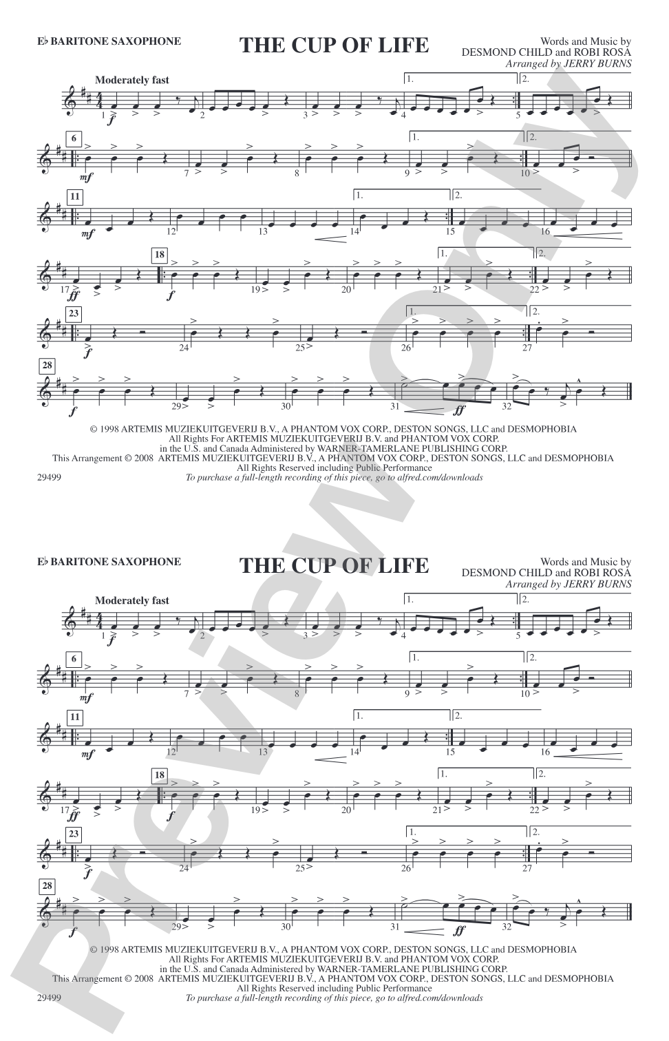 The Cup of Life: E-flat Baritone Saxophone