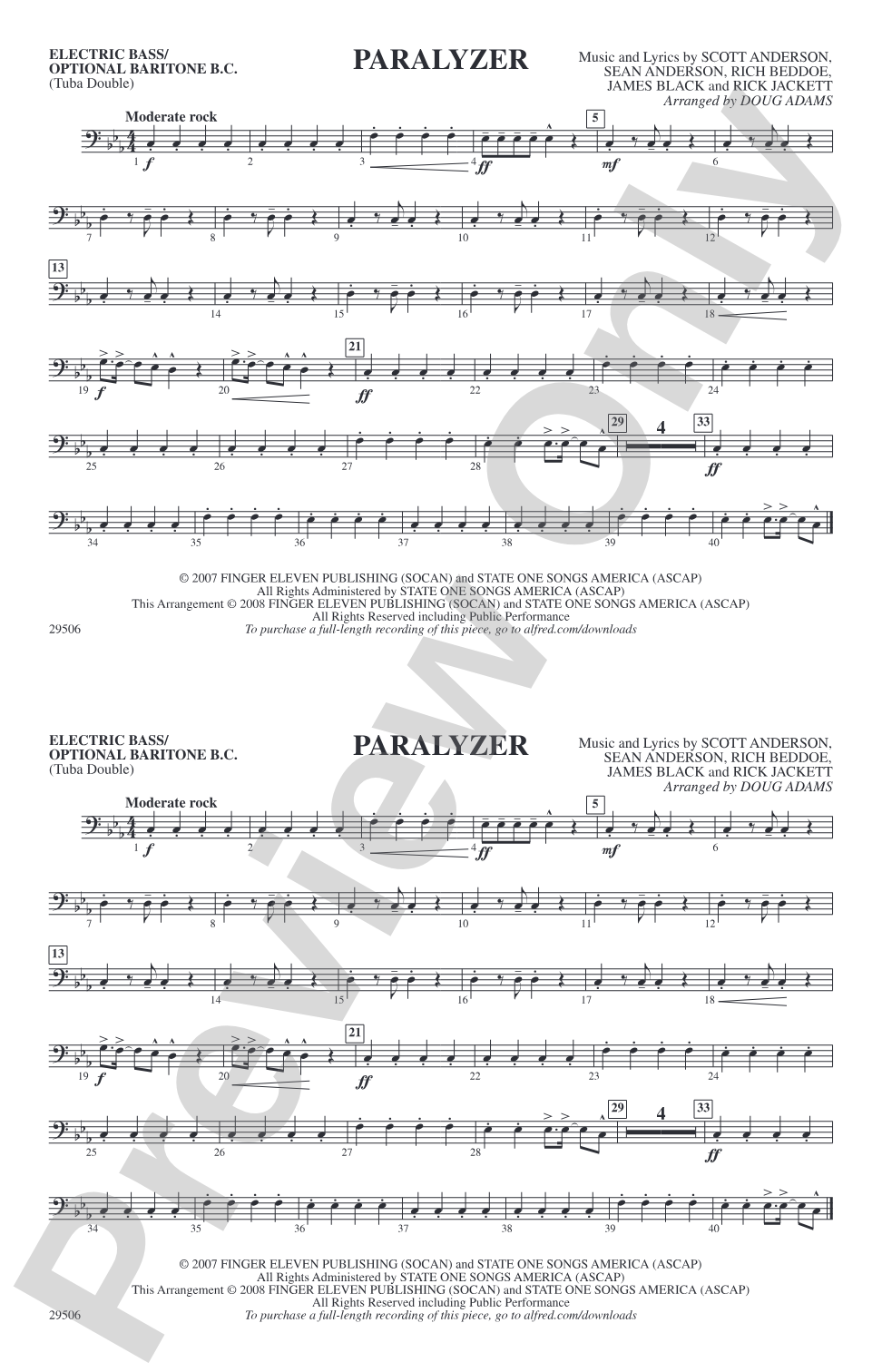 Paralyzer: Electric Bass