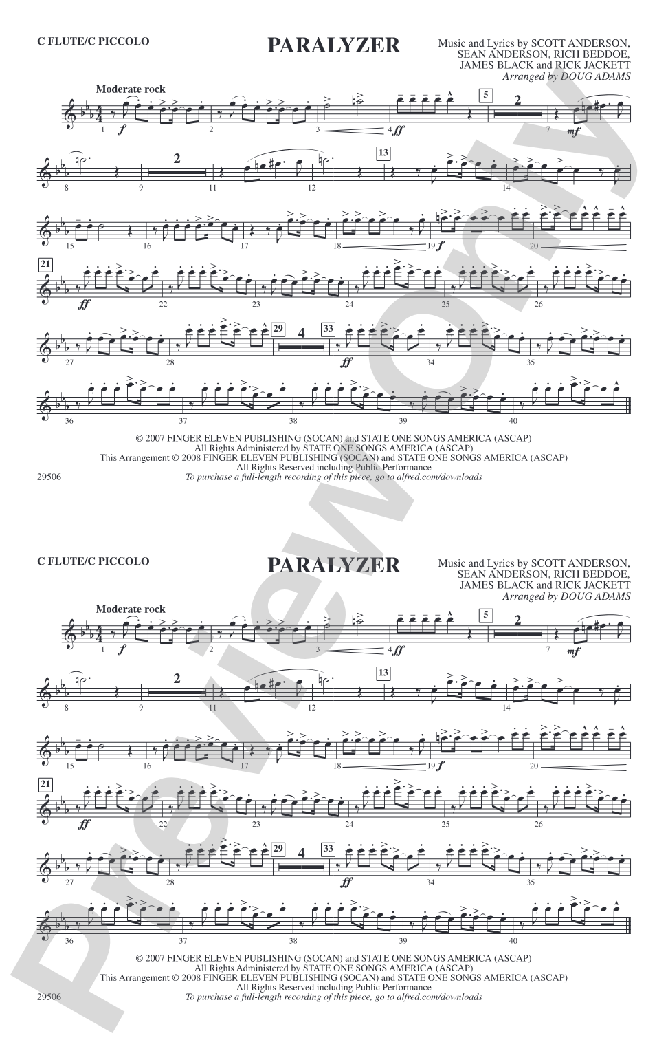 Paralyzer: Flute