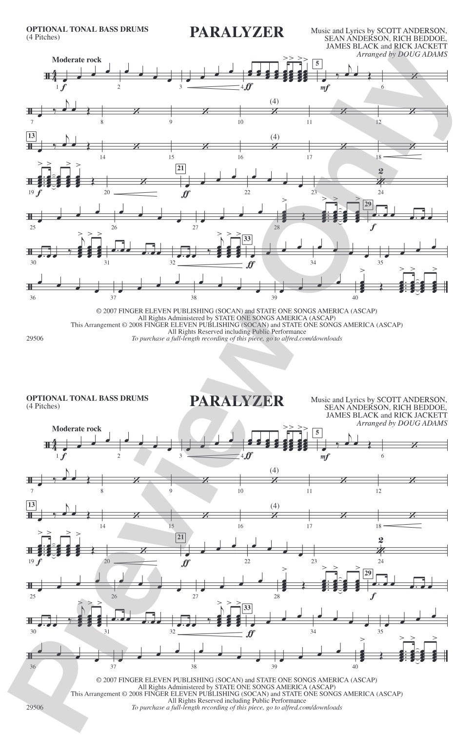 Paralyzer: Tonal Bass Drum