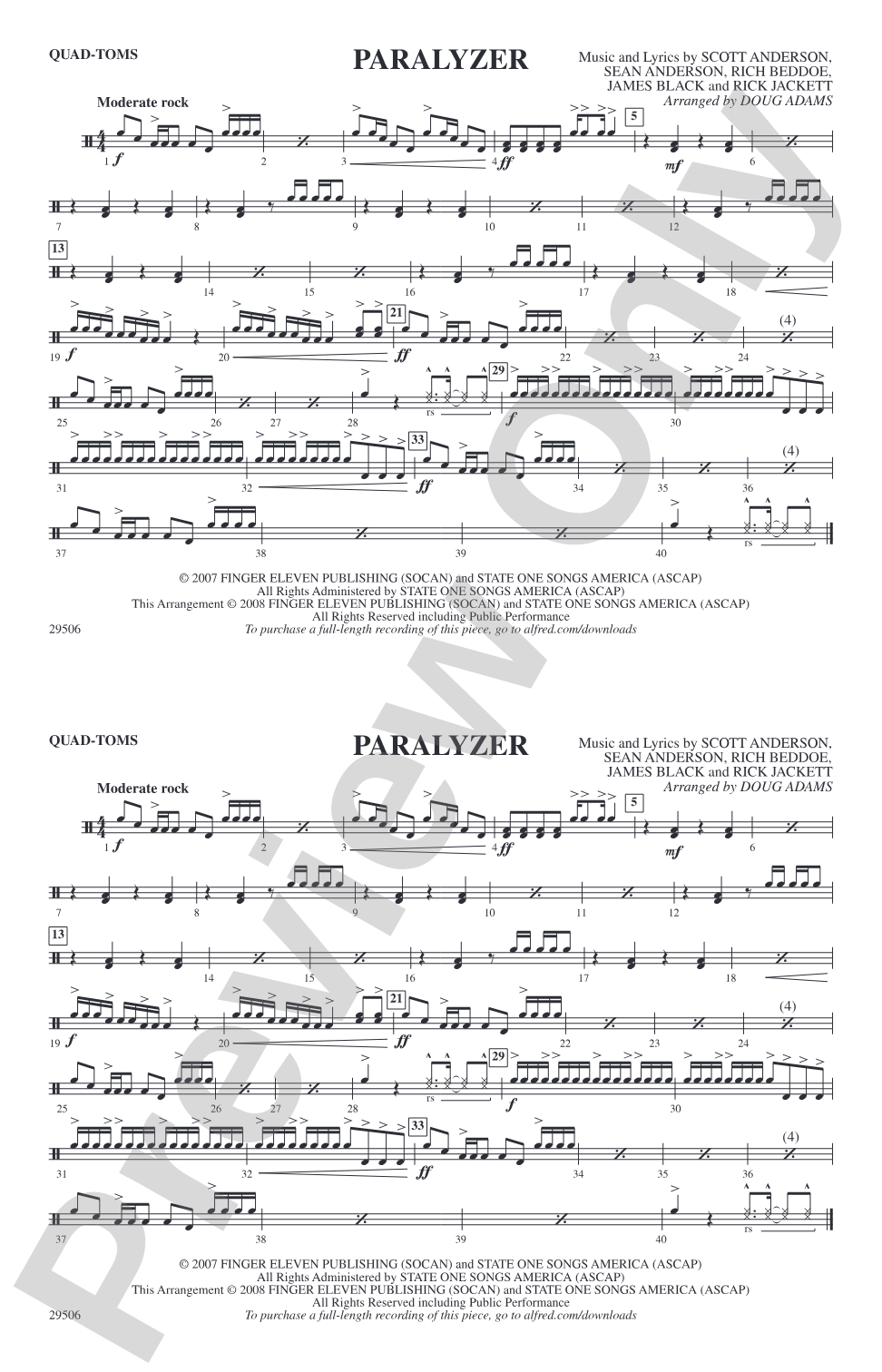 Paralyzer: Quad-Toms