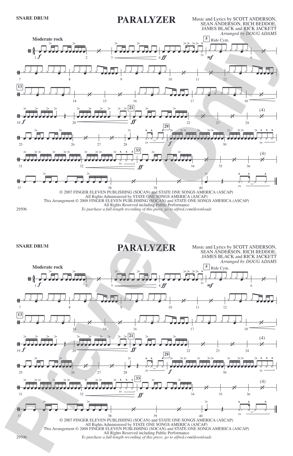 Paralyzer: Snare Drum
