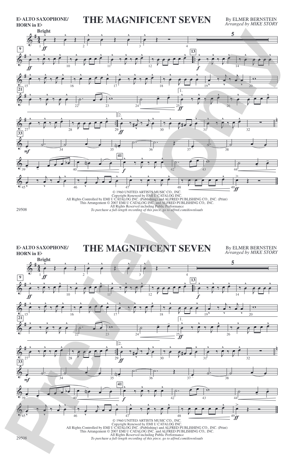The Magnificent Seven: E-flat Alto Saxophone
