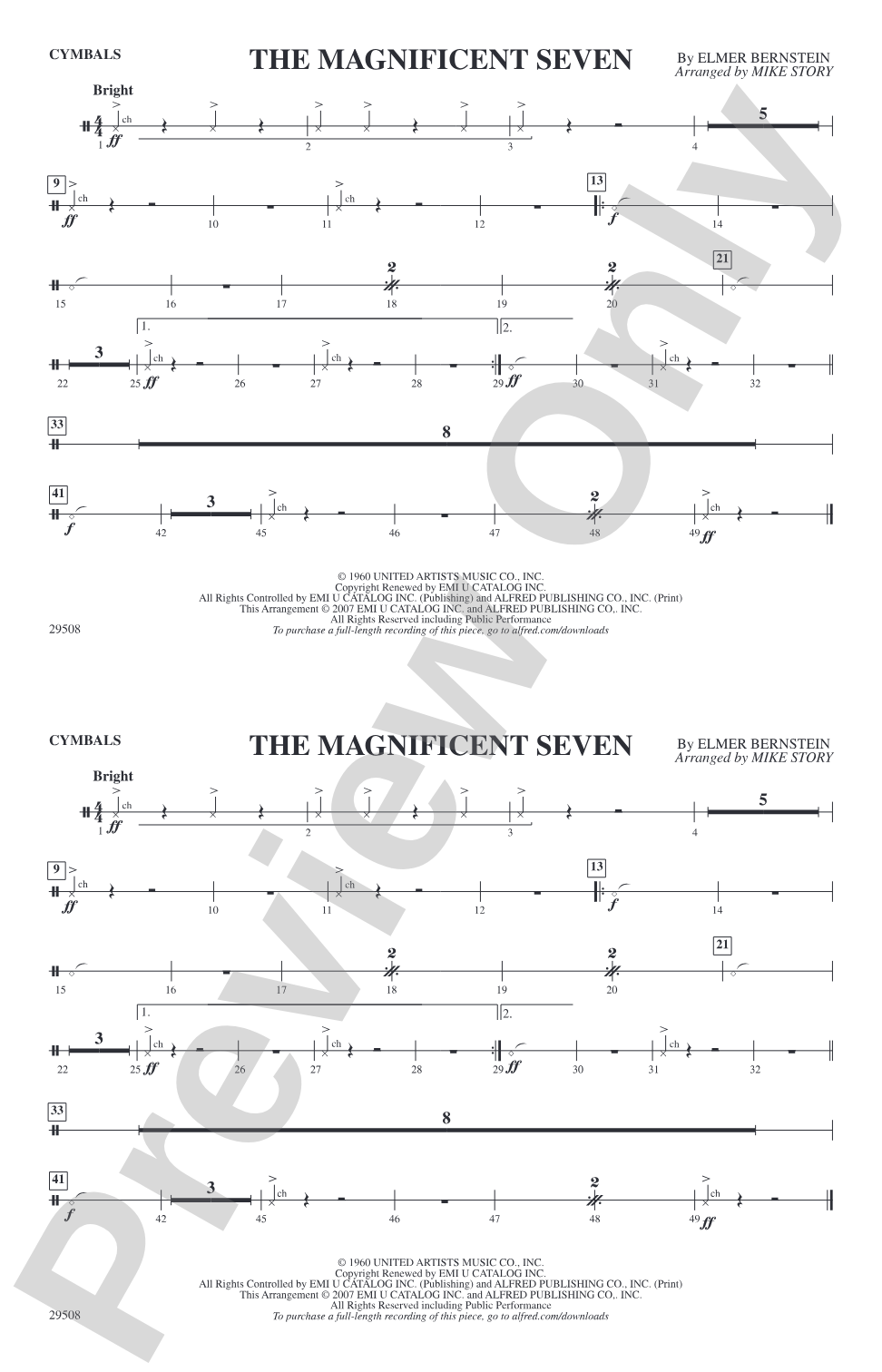 The Magnificent Seven: Cymbals
