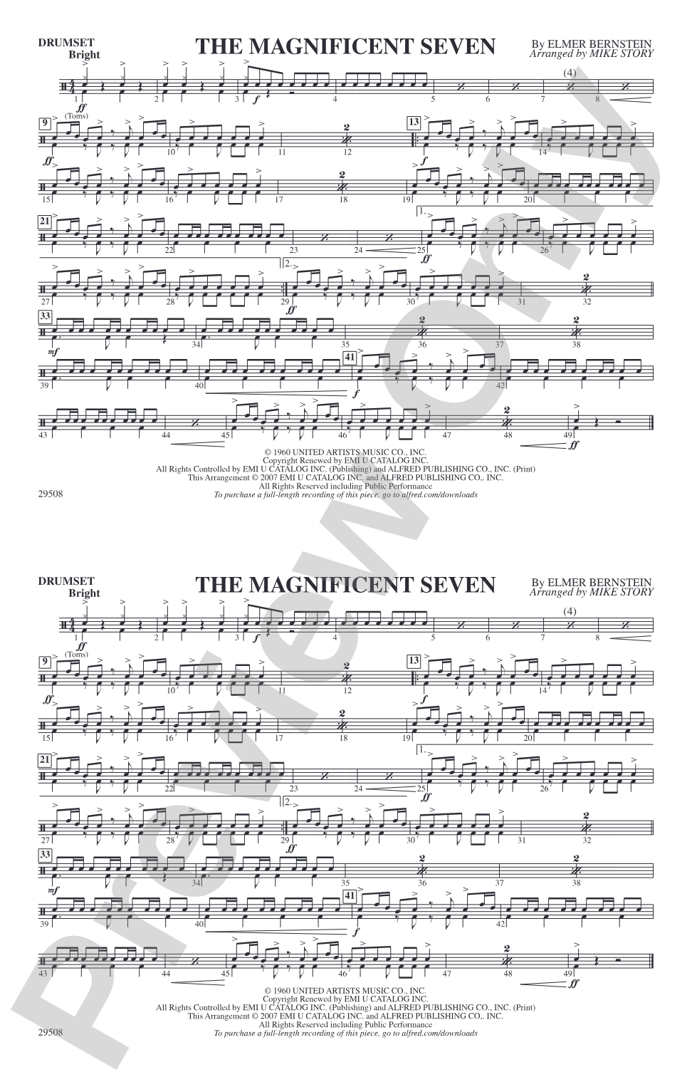 The Magnificent Seven: Drumset
