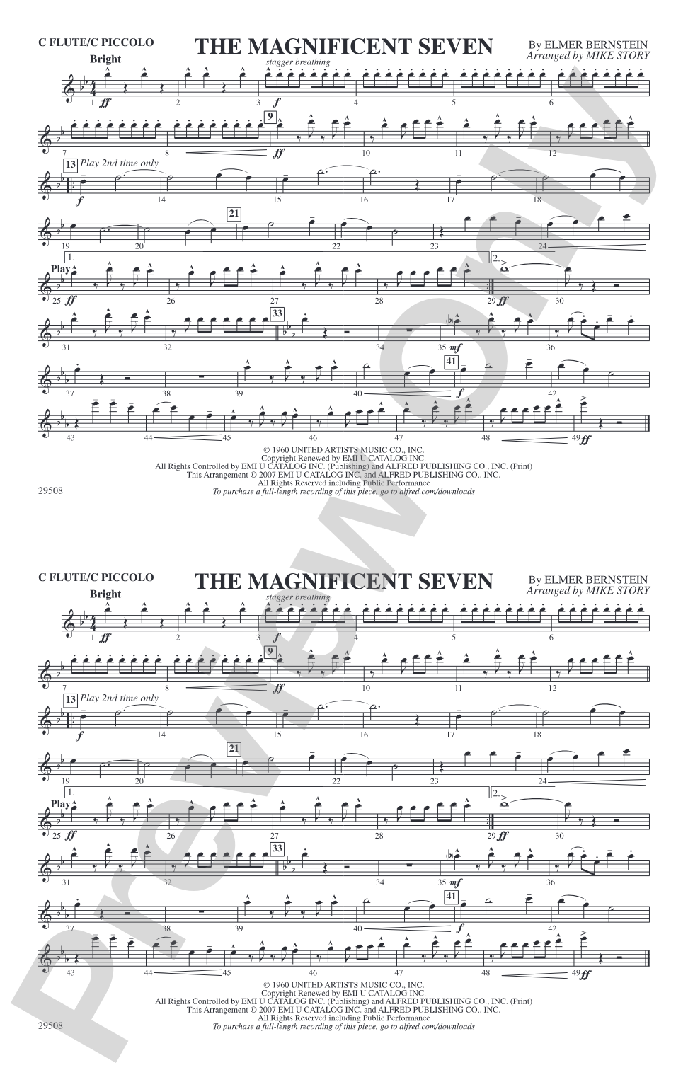 The Magnificent Seven: Flute