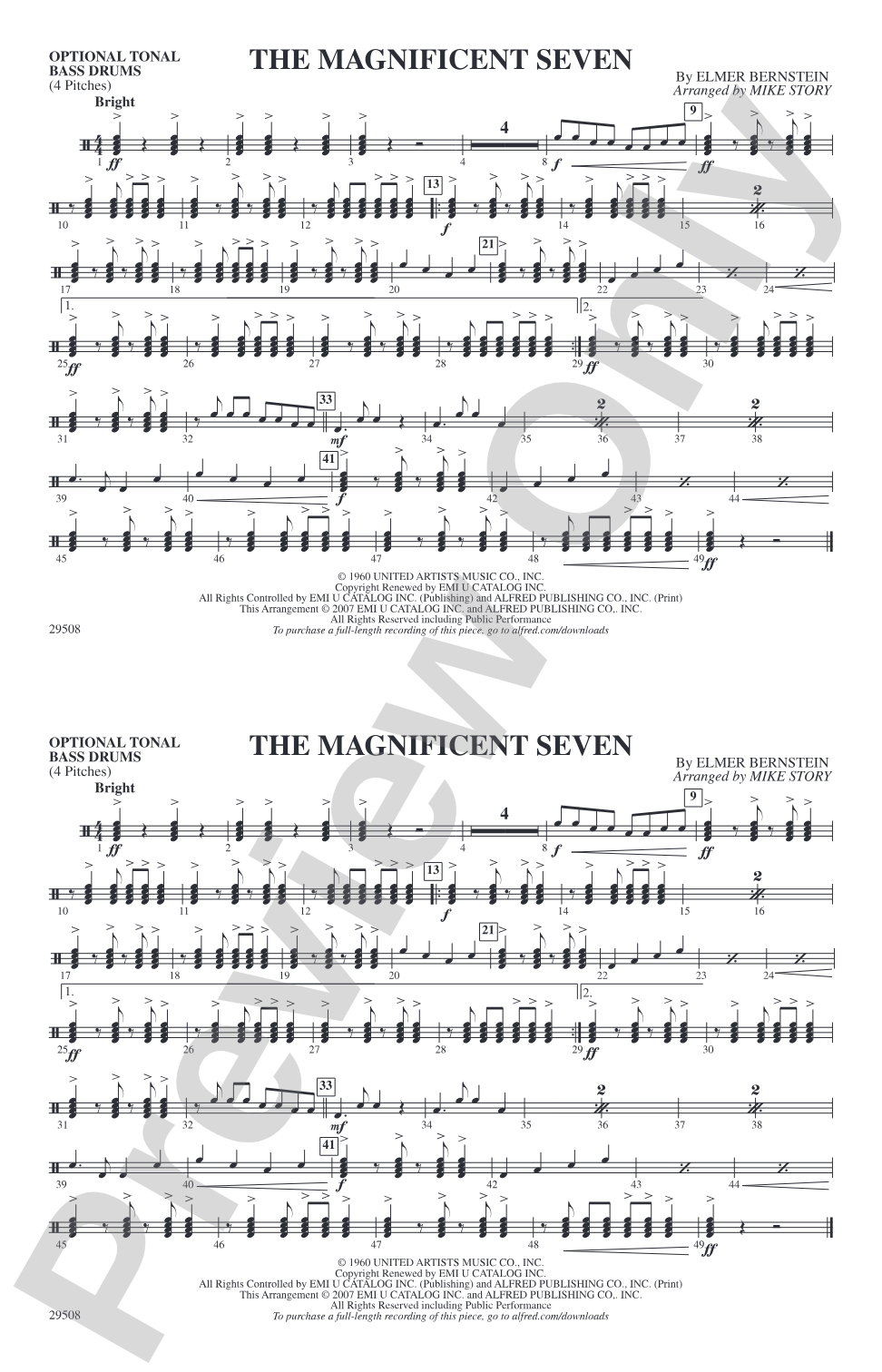 The Magnificent Seven: Tonal Bass Drum