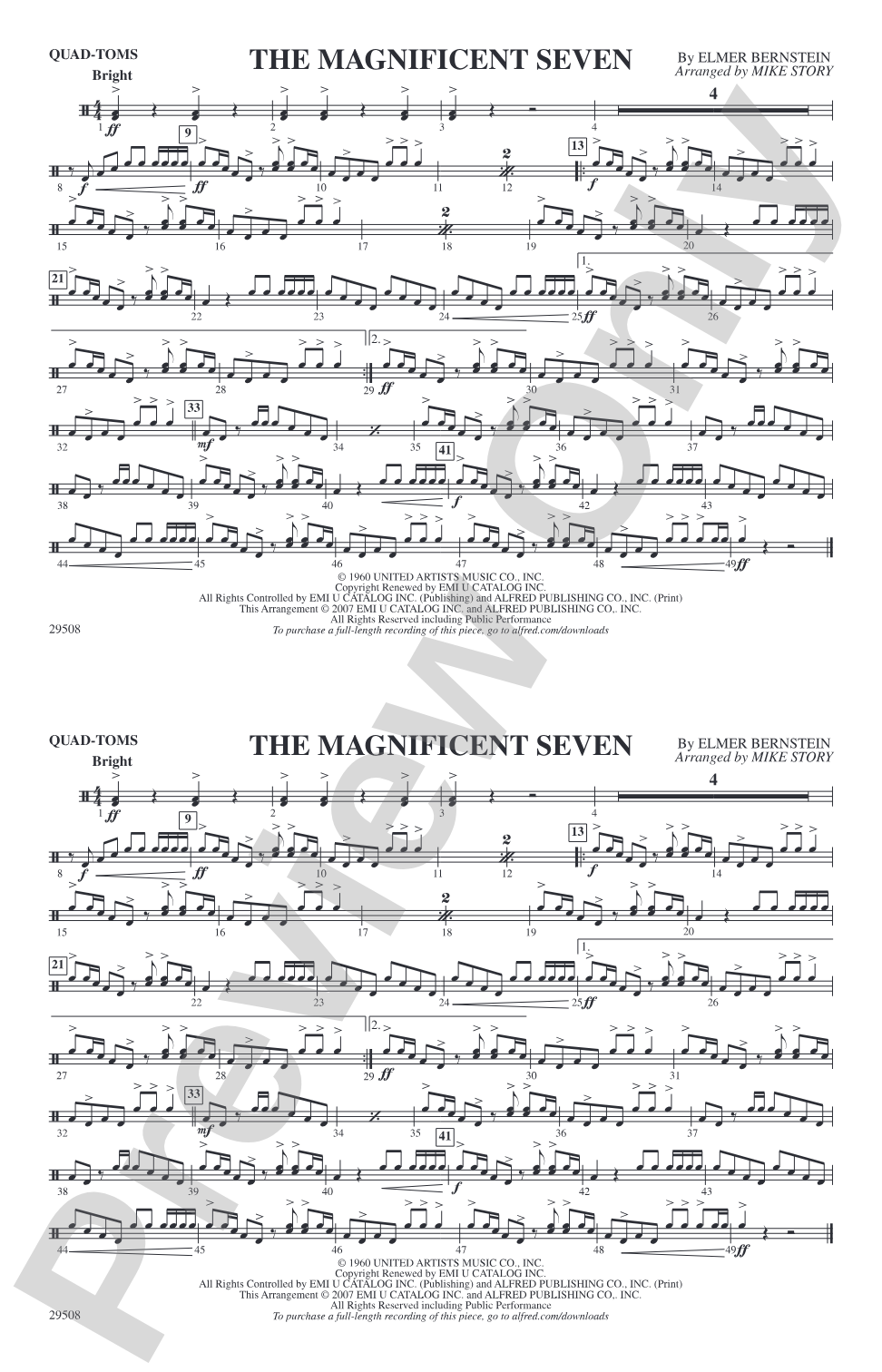 The Magnificent Seven: Quad-Toms