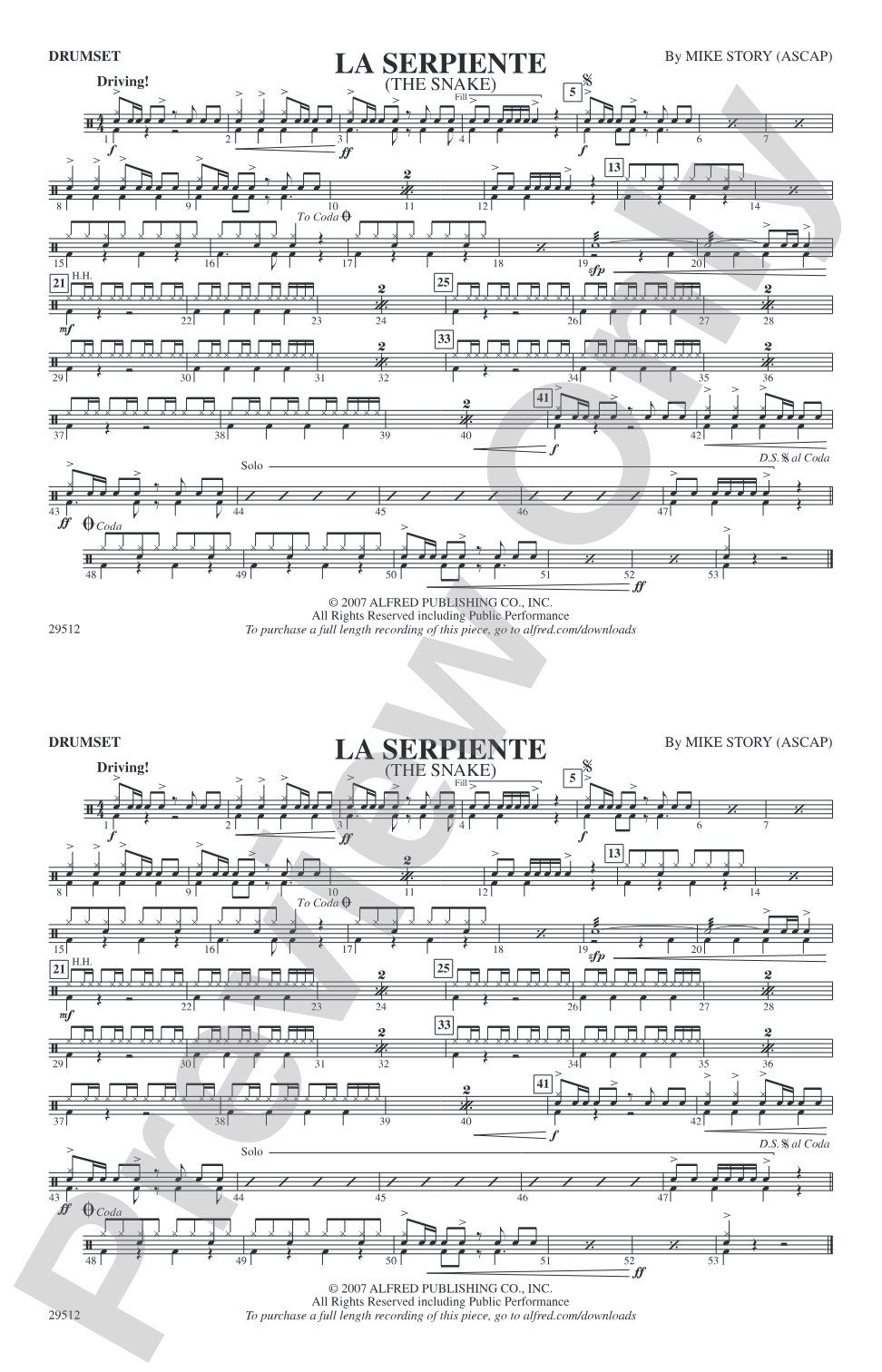 La Serpiente (The Snake): Drumset