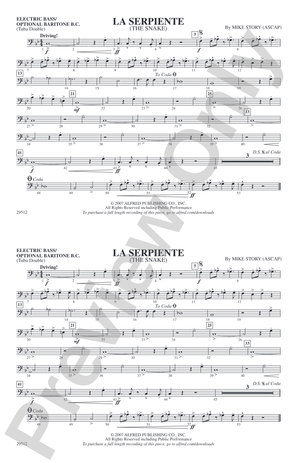 La Serpiente (The Snake): Electric Bass
