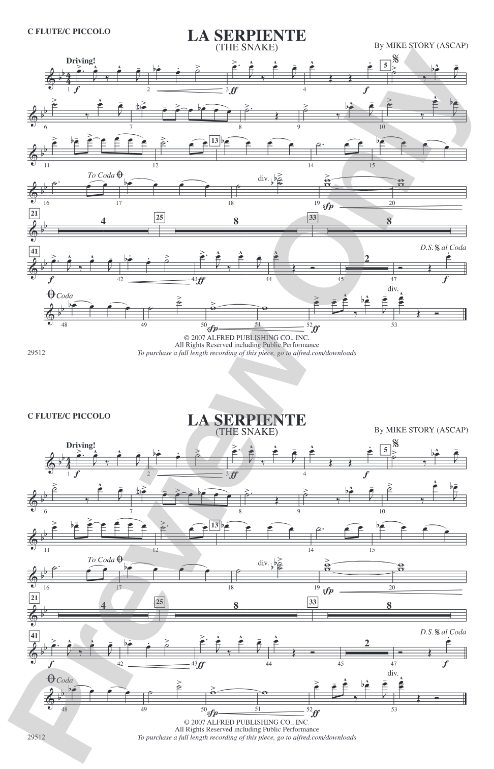 La Serpiente (The Snake): Flute