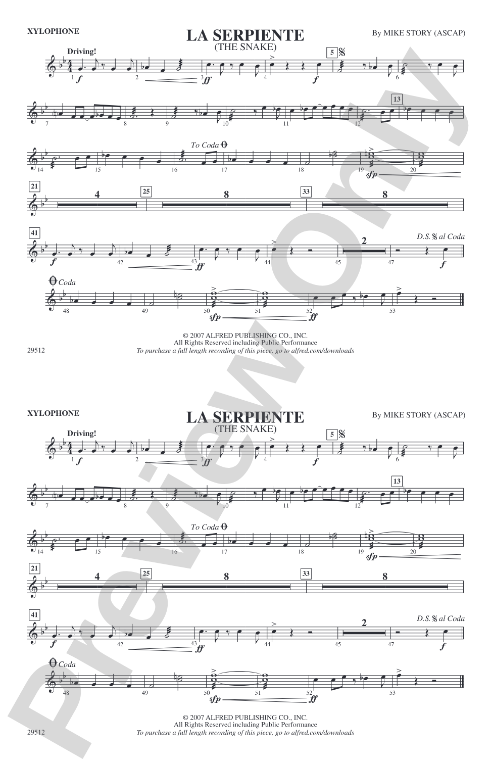 La Serpiente (The Snake): Xylophone