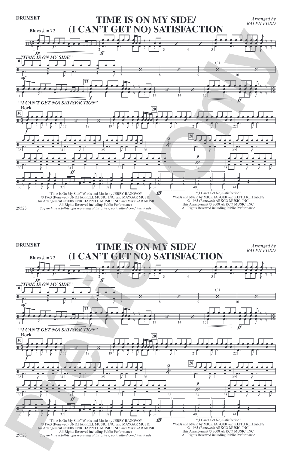 Time Is on My Side / Satisfaction: Drumset
