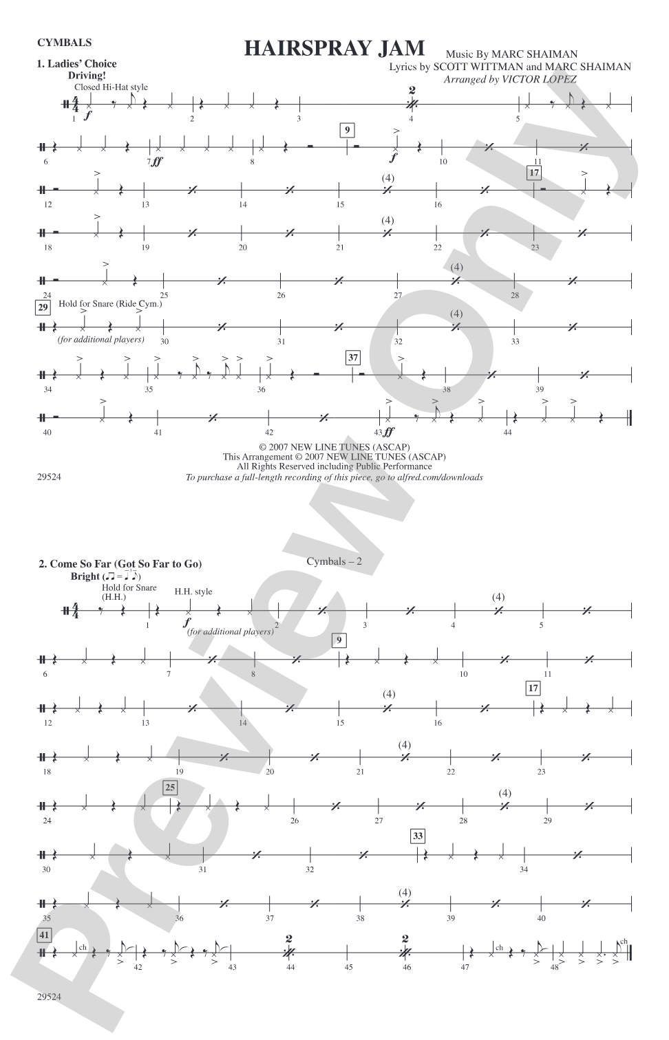 Hairspray Jam: Cymbals