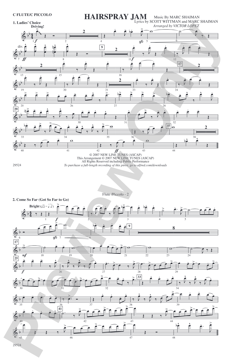 Hairspray Jam: Flute