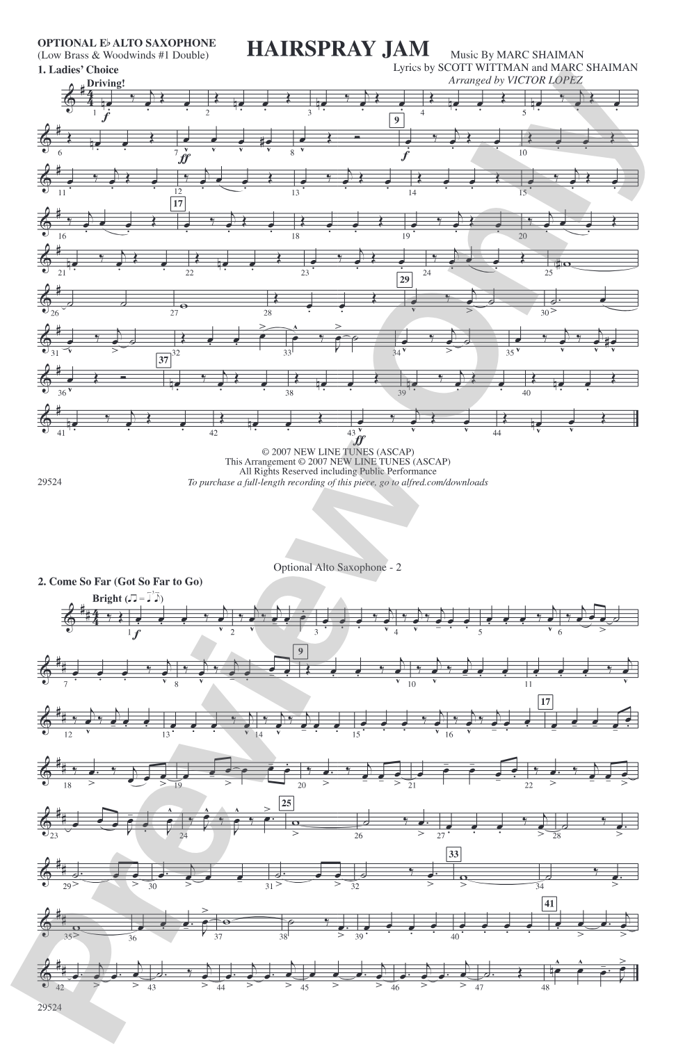 Hairspray Jam: Optional Alto Sax