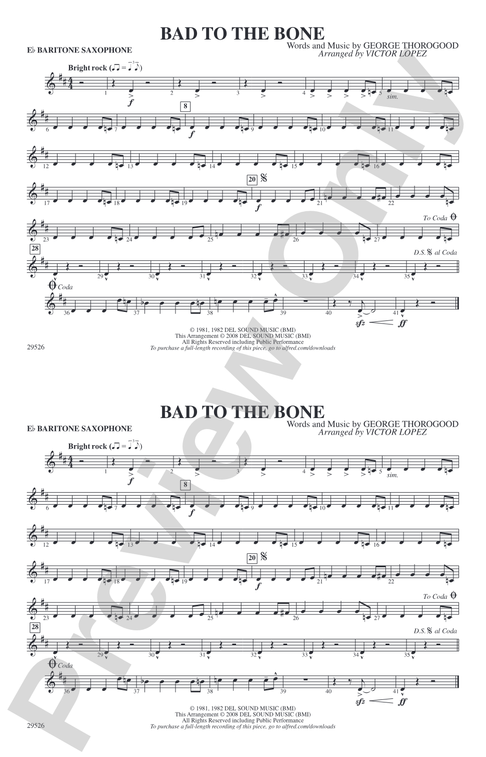 Bad to the Bone: E-flat Baritone Saxophone