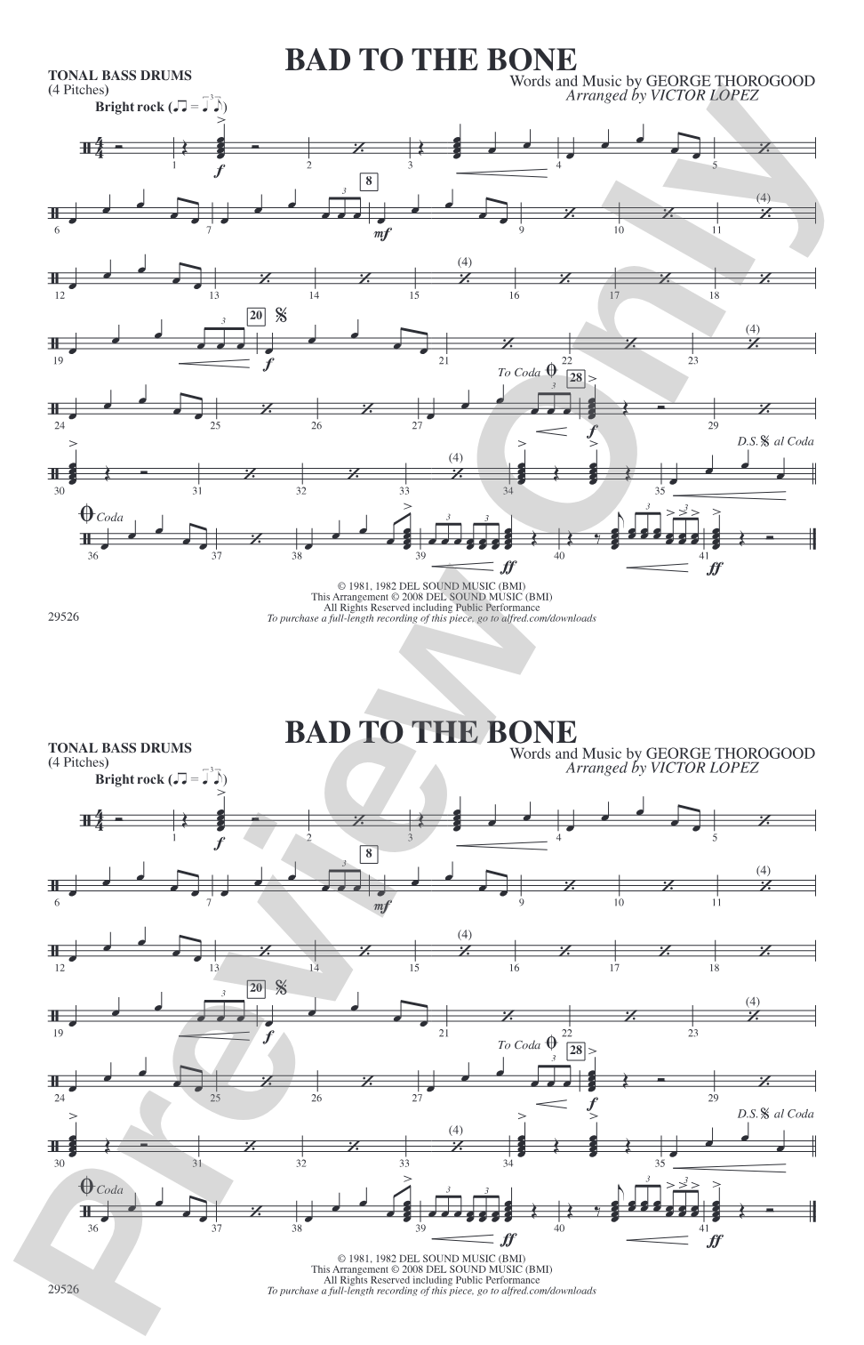 Bad to the Bone: Tonal Bass Drum