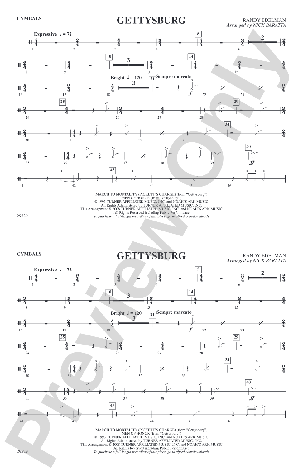 Gettysburg: Cymbals