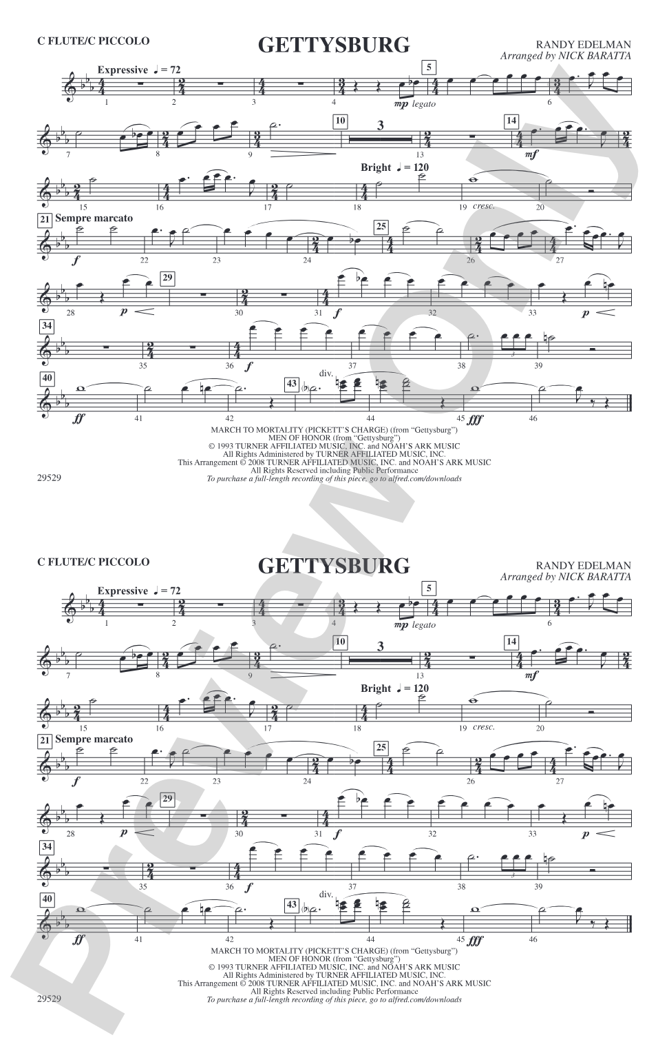 Gettysburg: Flute