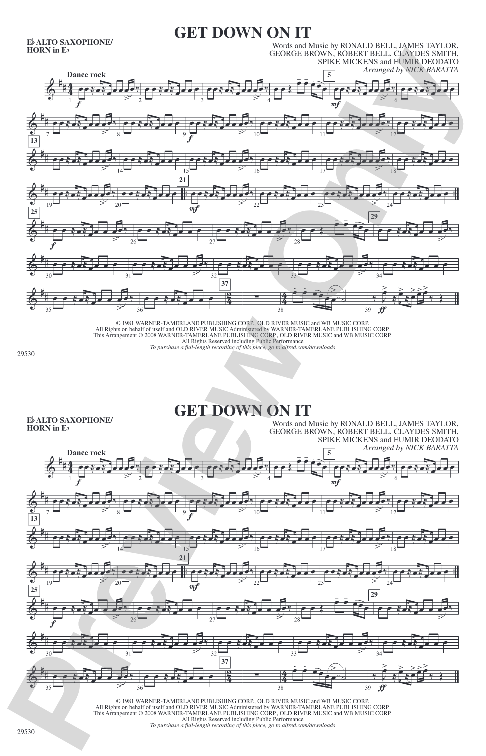 Get Down on It: E-flat Alto Saxophone
