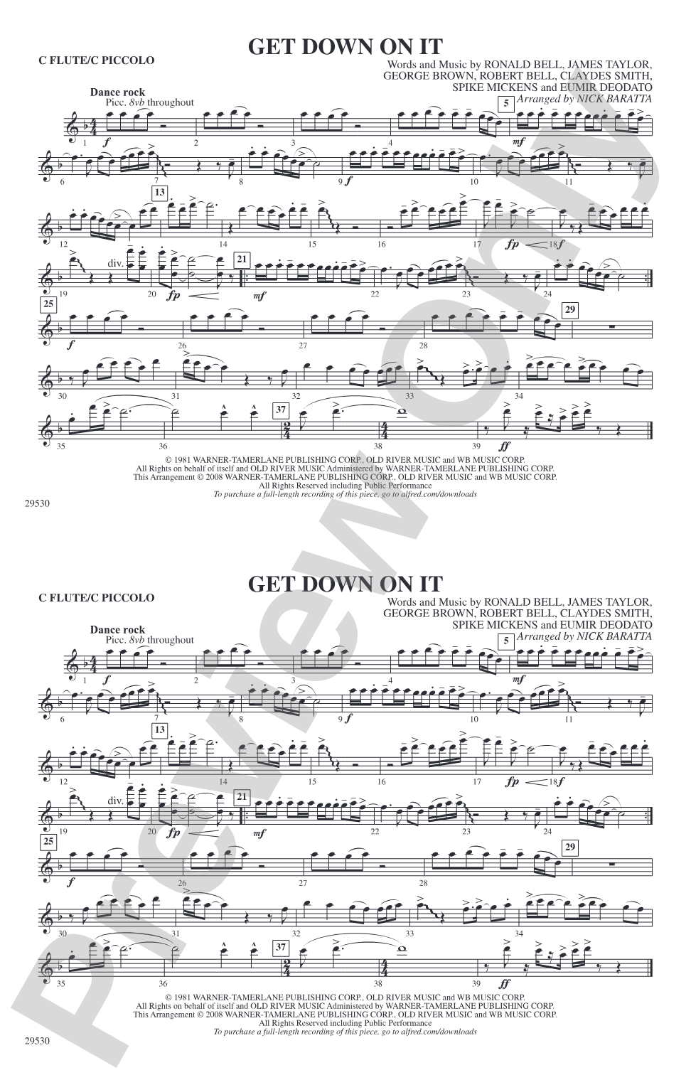Get Down on It: Flute
