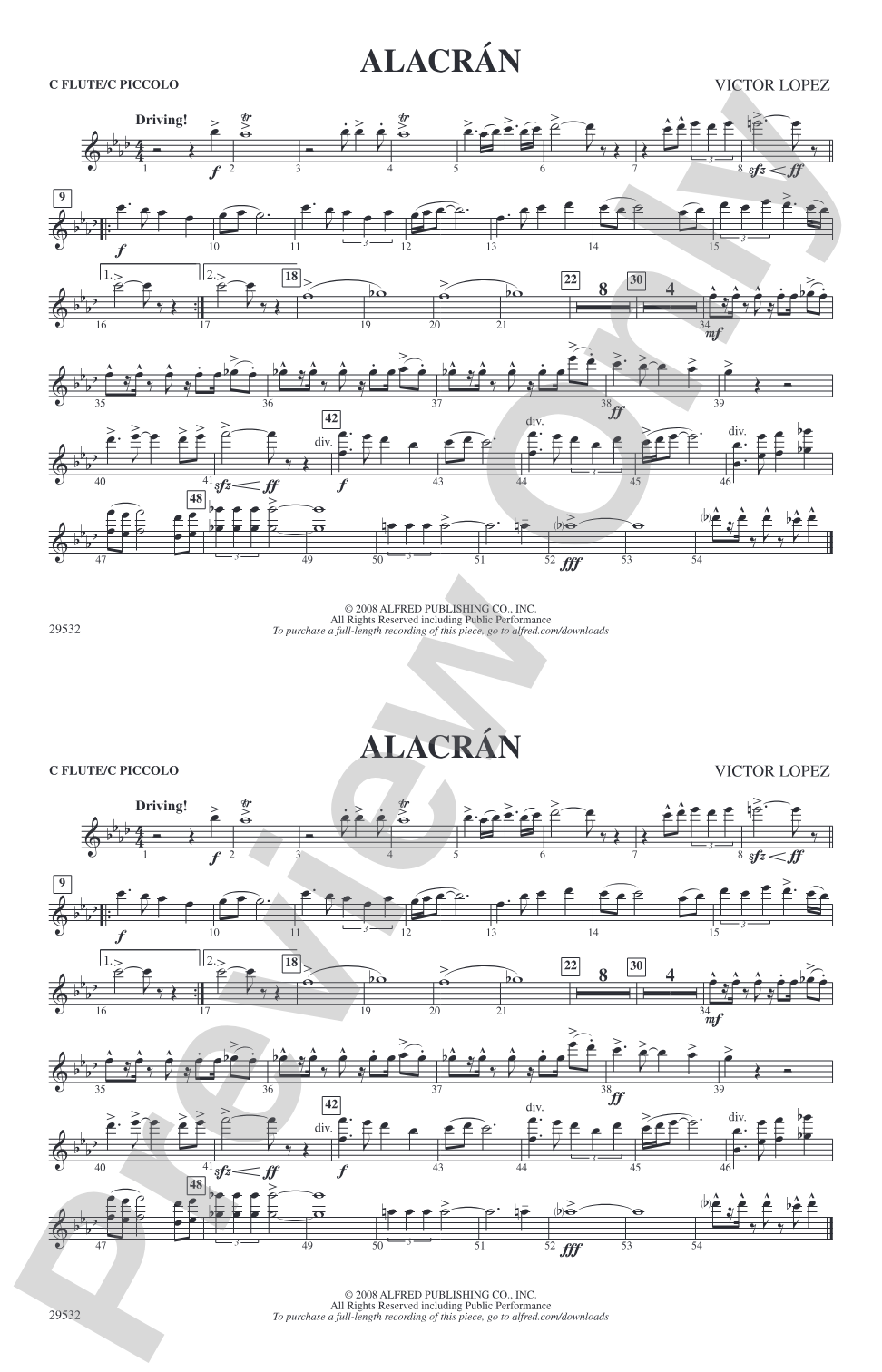 Alacrán: Flute