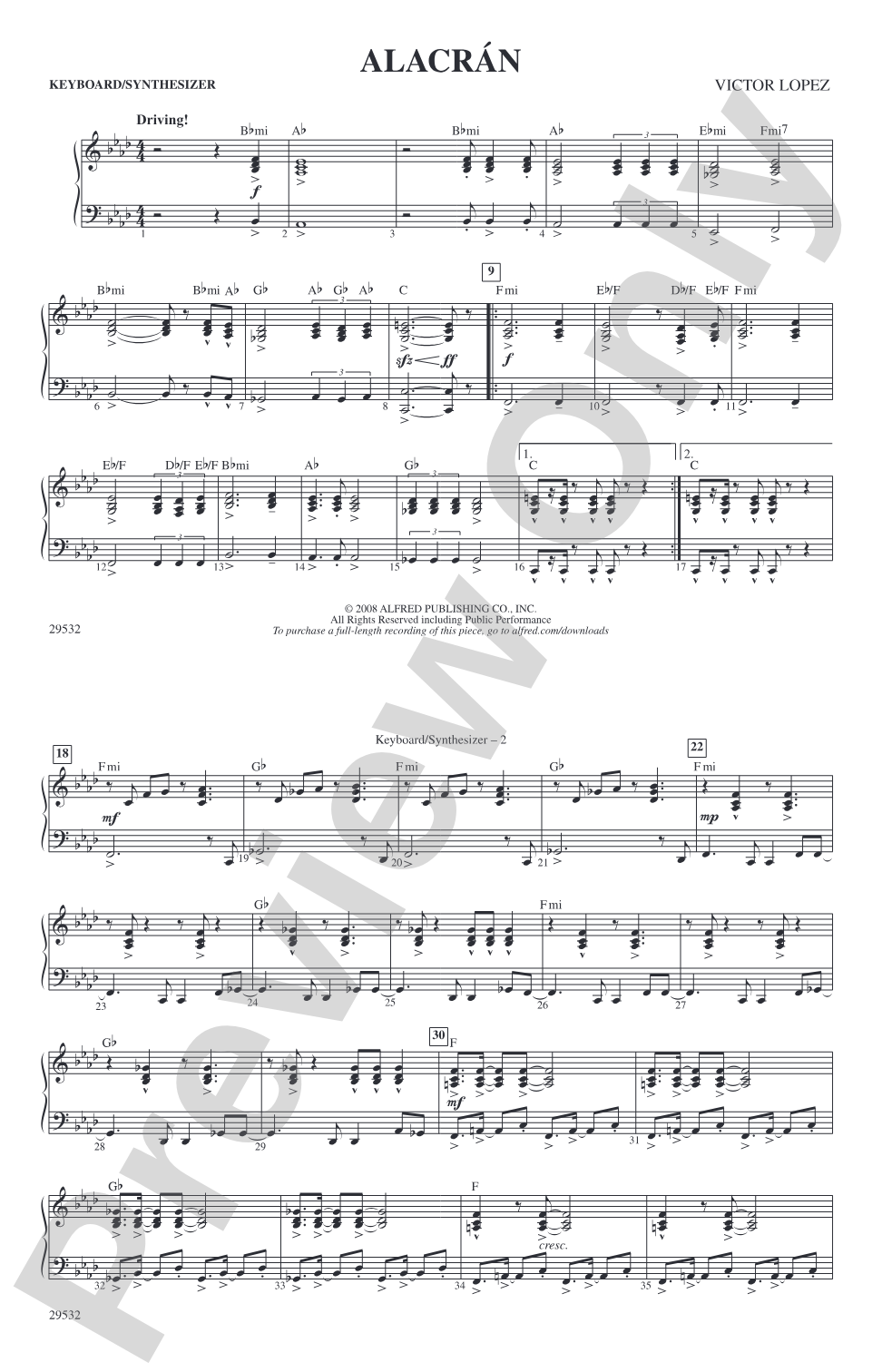 Alacrán: Keyboard/Synthesizer