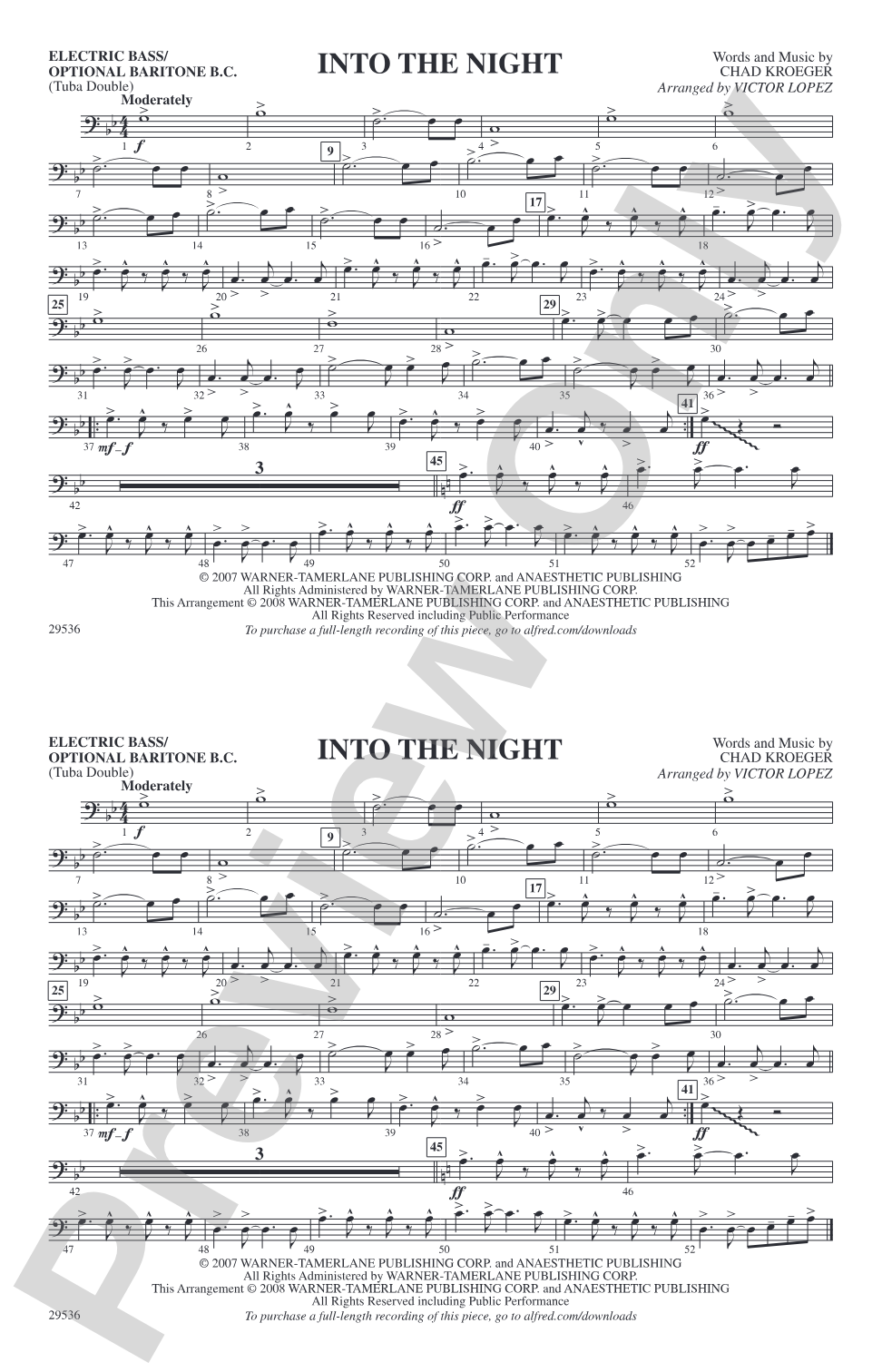 Into the Night: Electric Bass