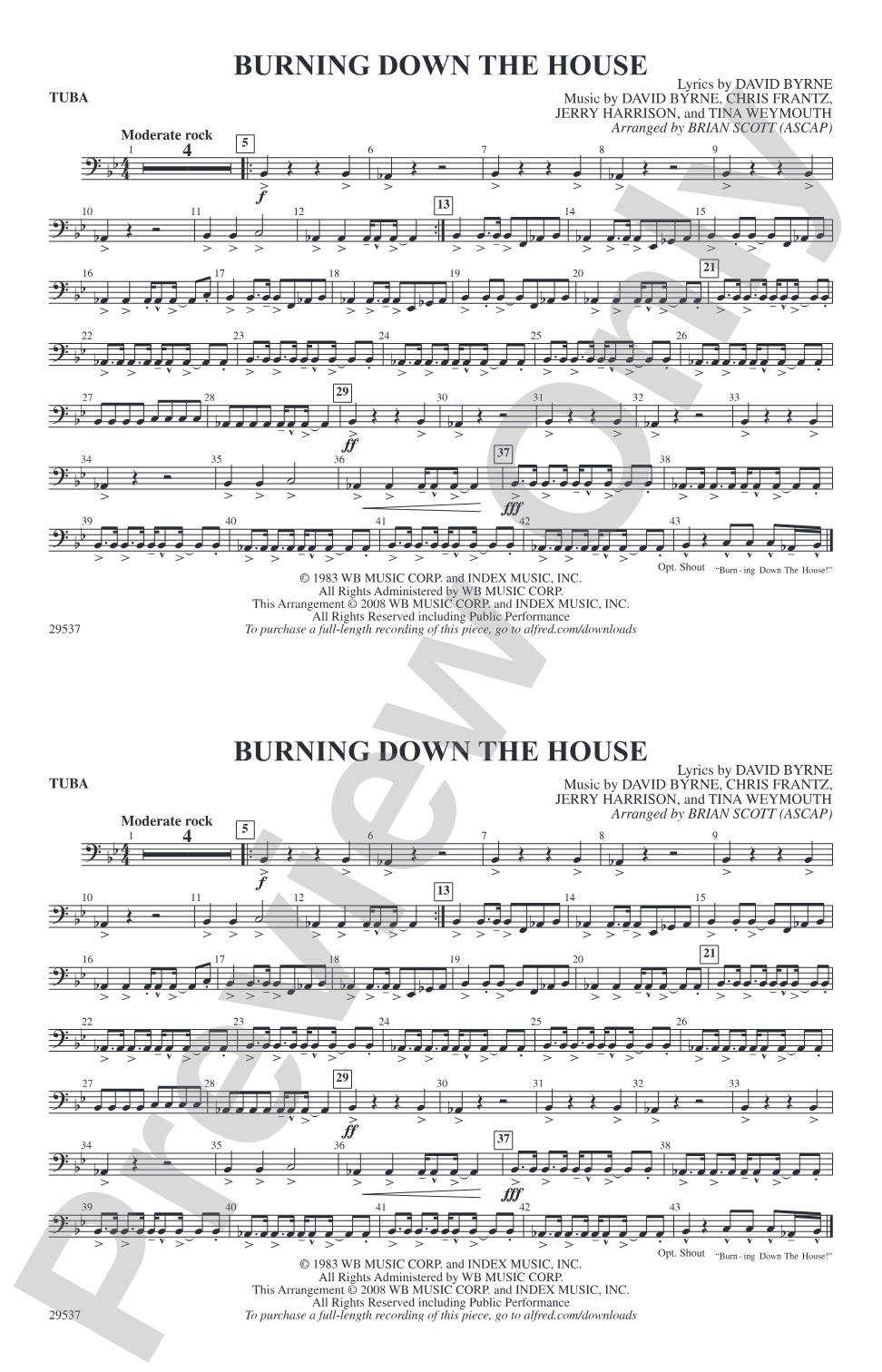 Burning Down the House: Tuba