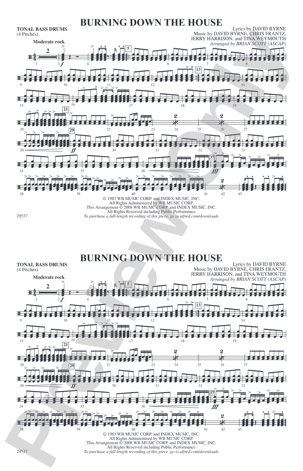 Burning Down the House: Tonal Bass Drum