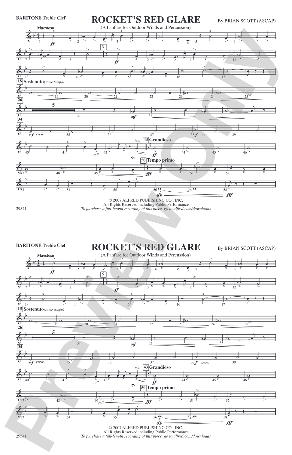 Rocket's Red Glare: Baritone T.C.