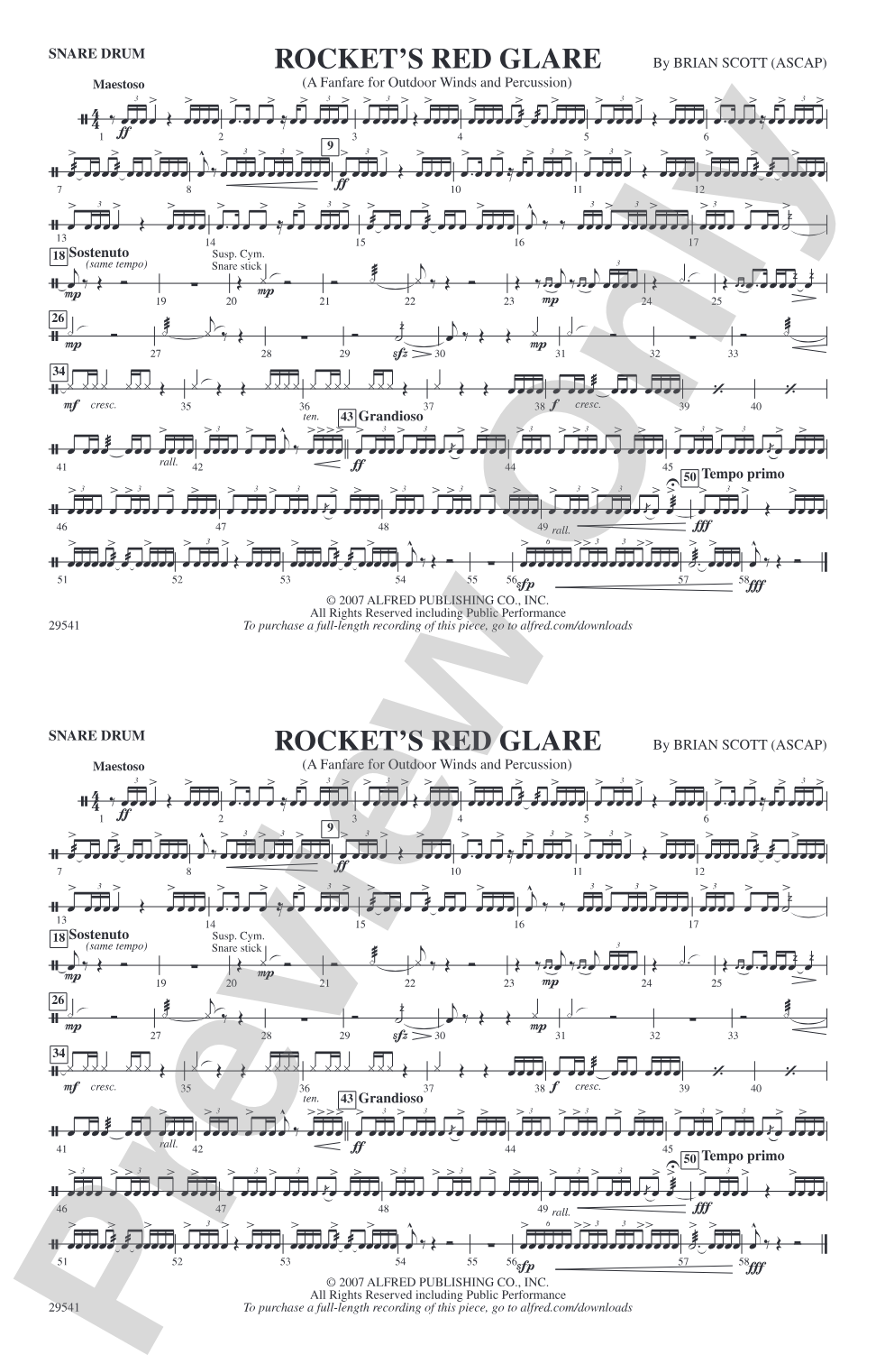 Rocket's Red Glare: Snare Drum