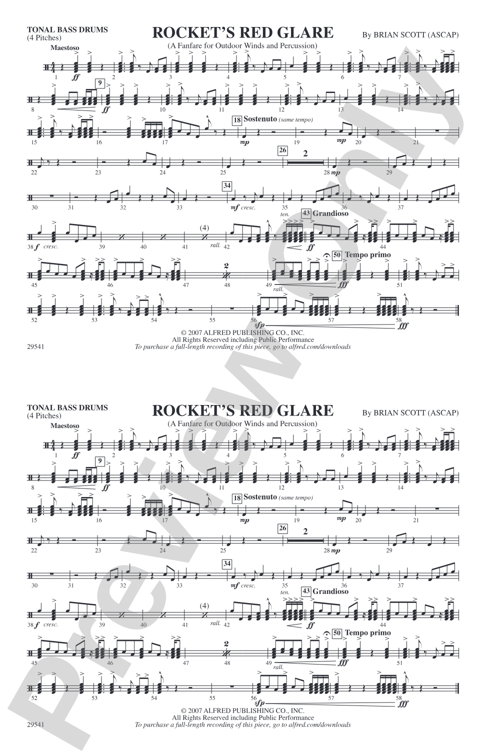 Rocket's Red Glare: Tonal Bass Drum